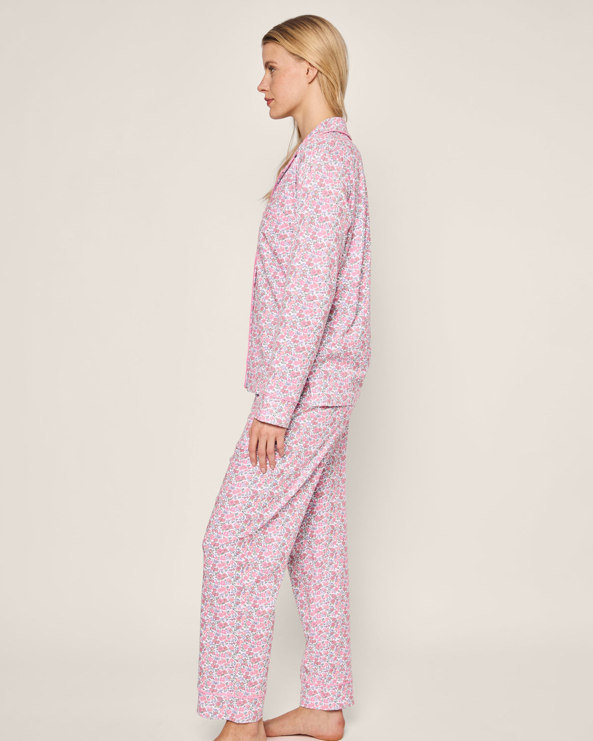 Women’s Pima Pajama Set in Fleurs de Rose