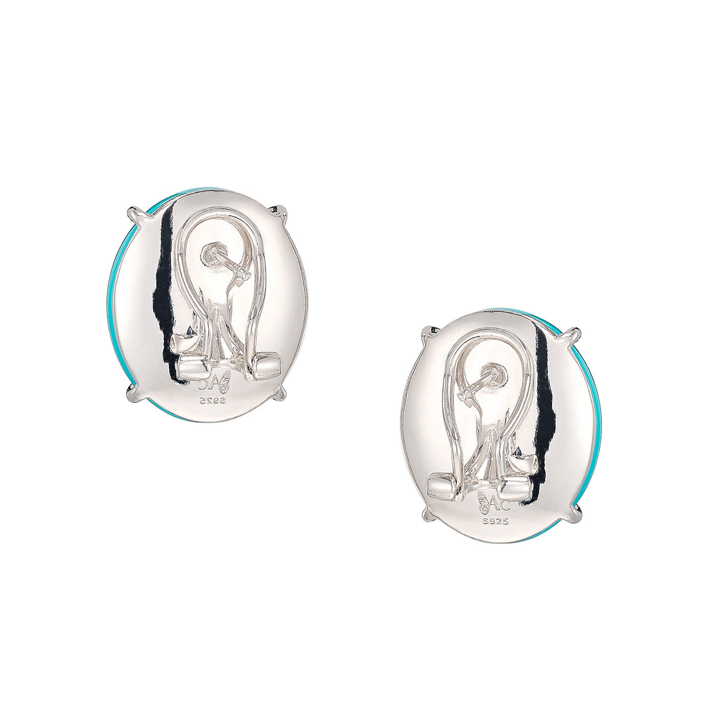 Paraiba Turquoise Pebble Earrings