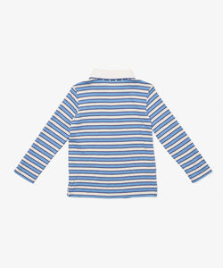 Parker Polo in Blue Rugby Stripe