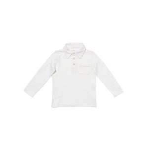 Parker Polo in Vanilla Piping