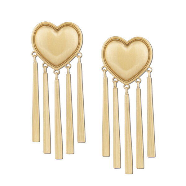 Brushed Party Harty Earrings