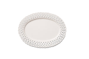 Paulette Oval Platter in  White