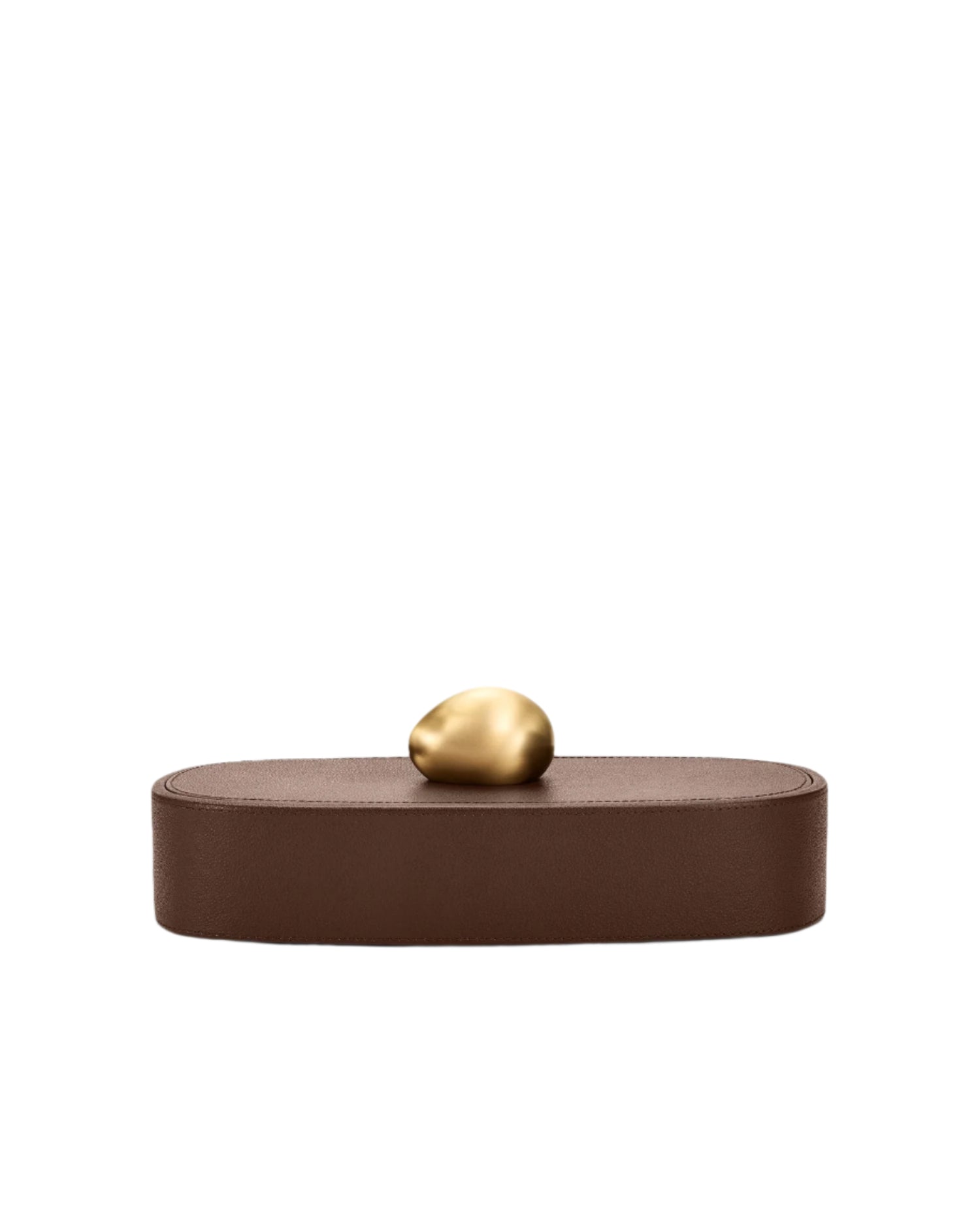 Pebble Trinket Box in Brown