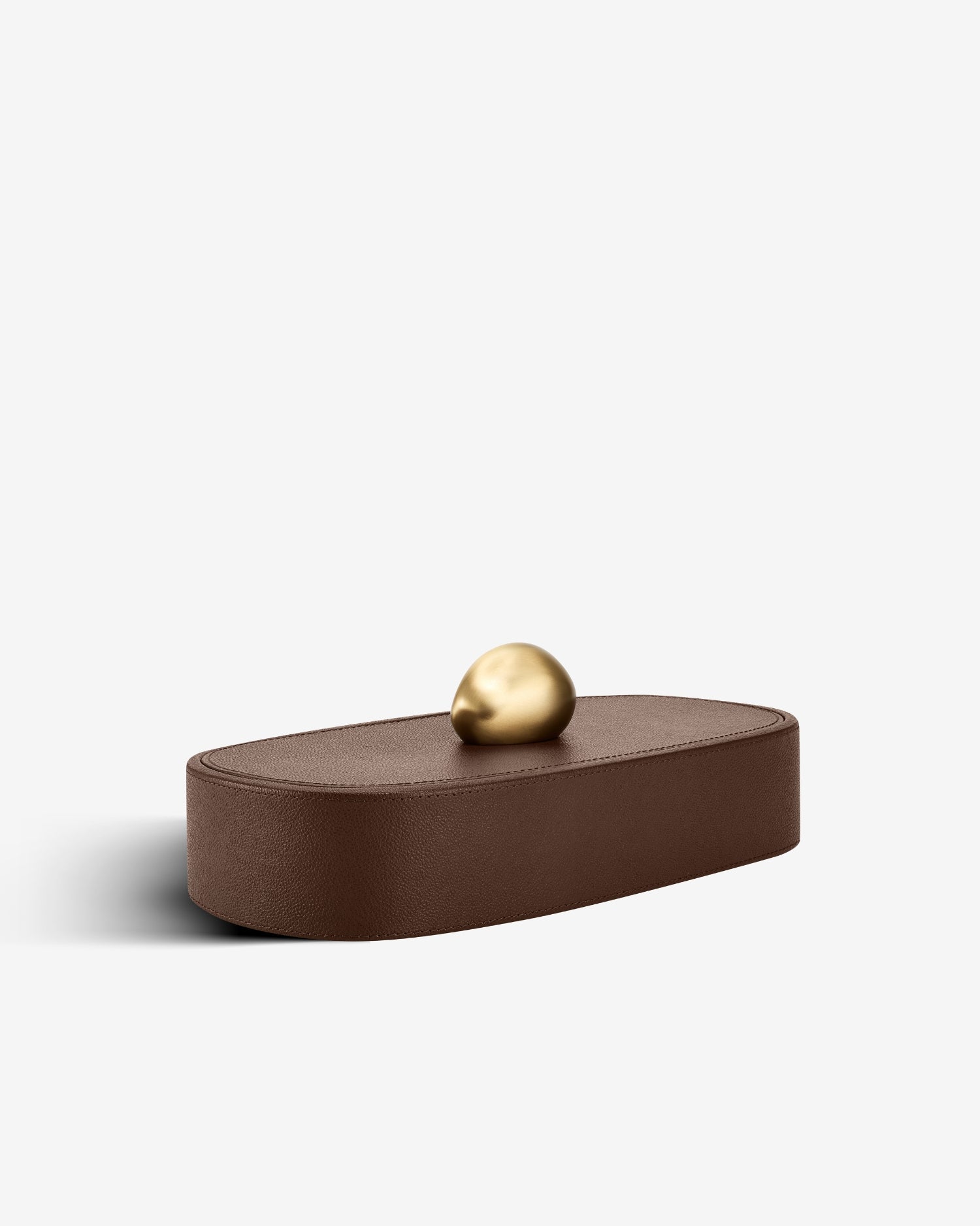 Pebble Trinket Box in Brown
