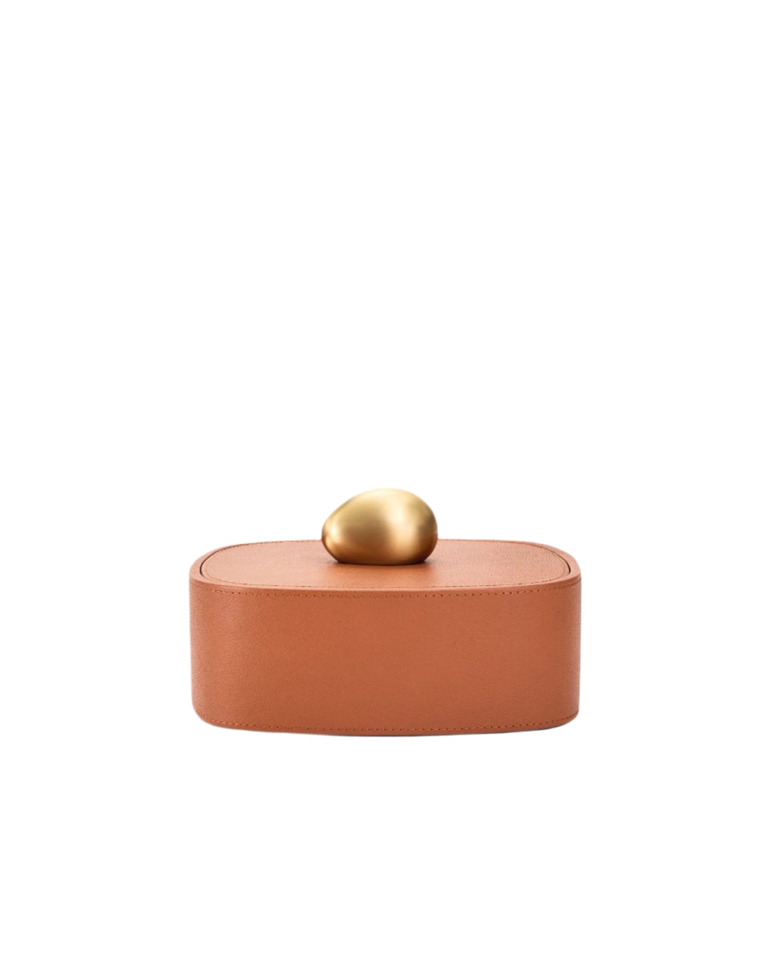 Pebble Trinket Box in Camel