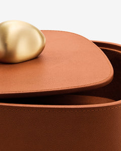 Pebble Trinket Box in Camel