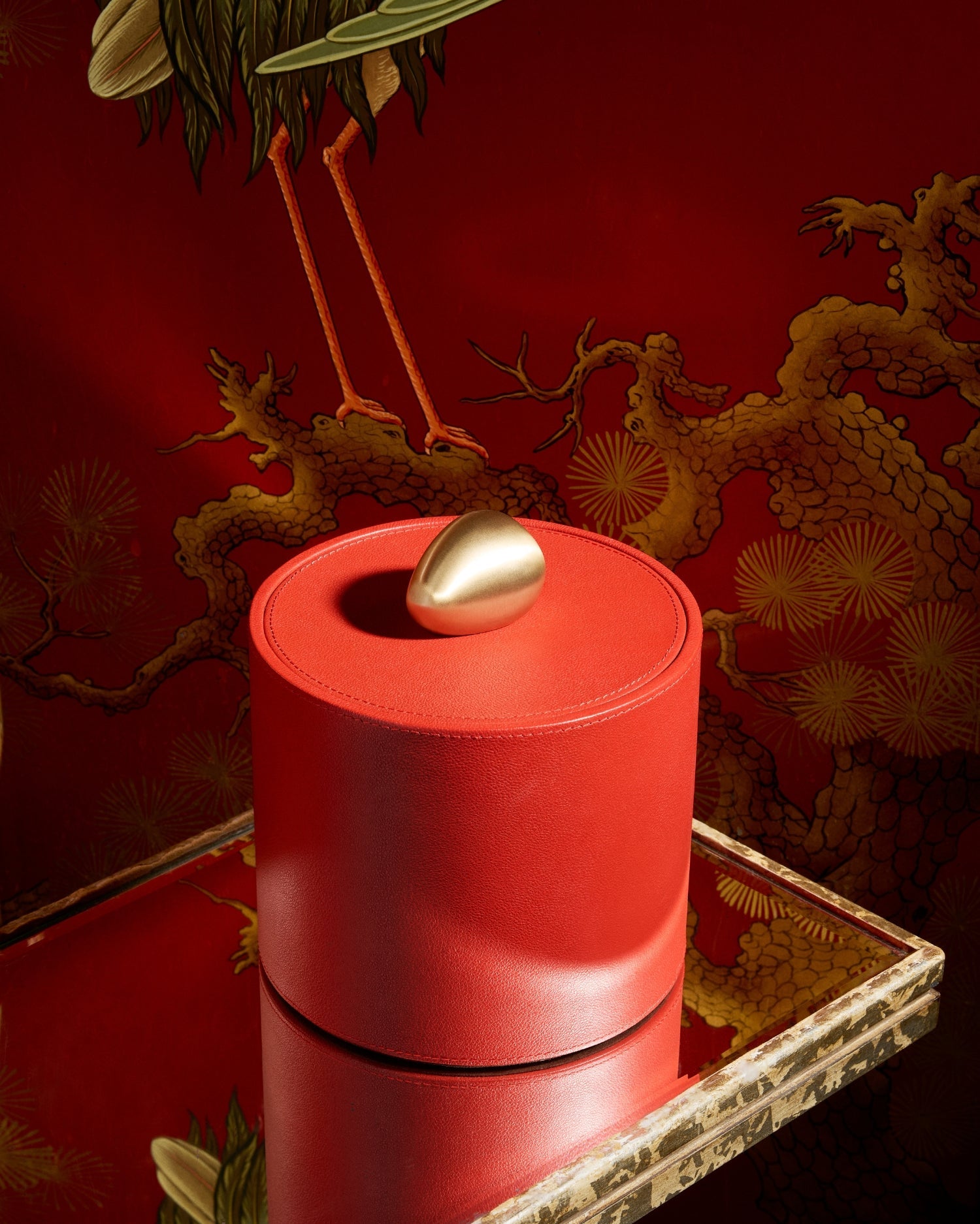 Pebble Trinket Box in Red