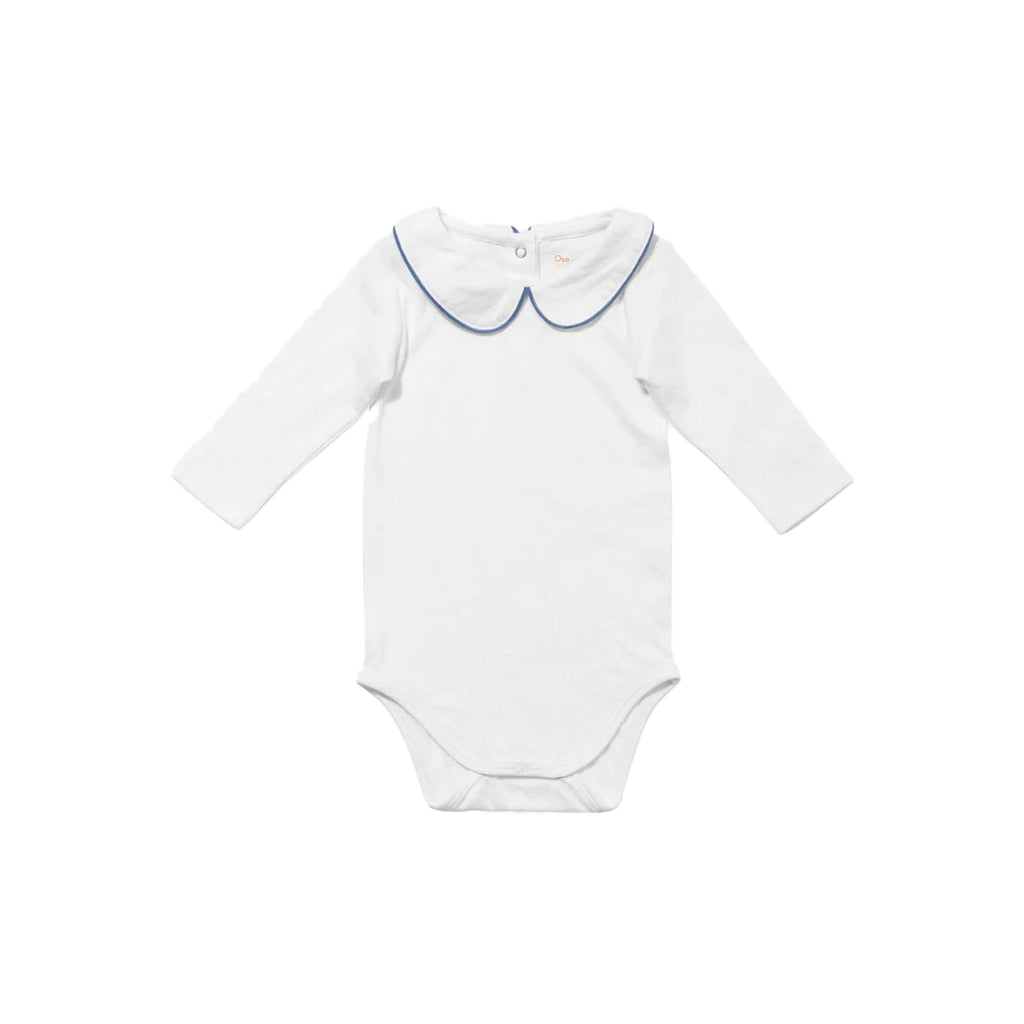 Peter Pan One-piece in Navy Piping