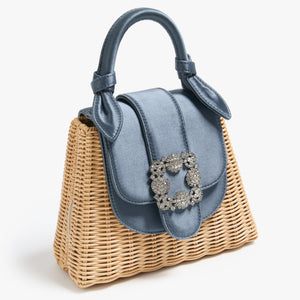 Petite Lady Bag Crystal Heritage Blue