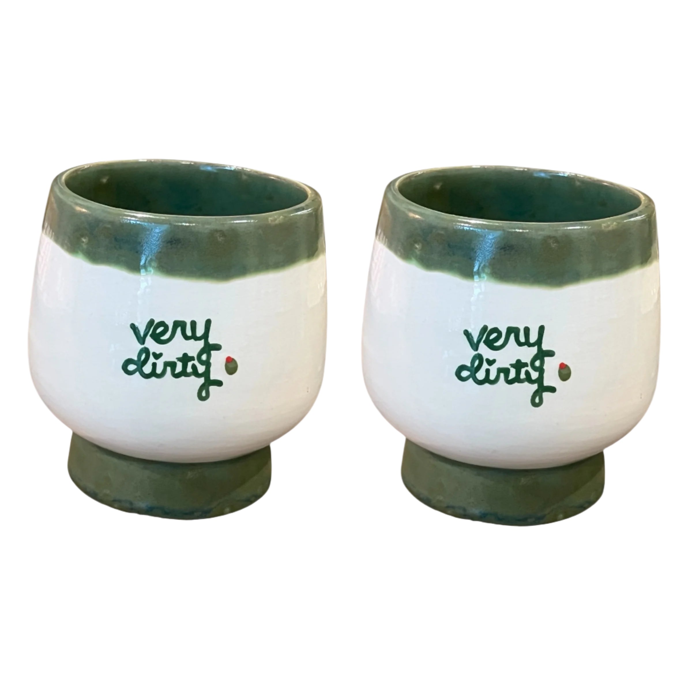 Martini “Very Dirty” Cups, Set of 2