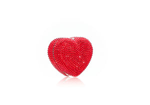 Heart Miniature Pillbox in Red