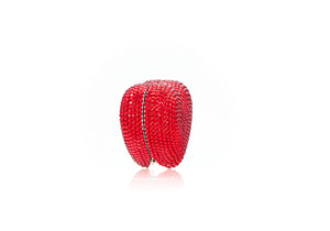 Heart Miniature Pillbox in Red