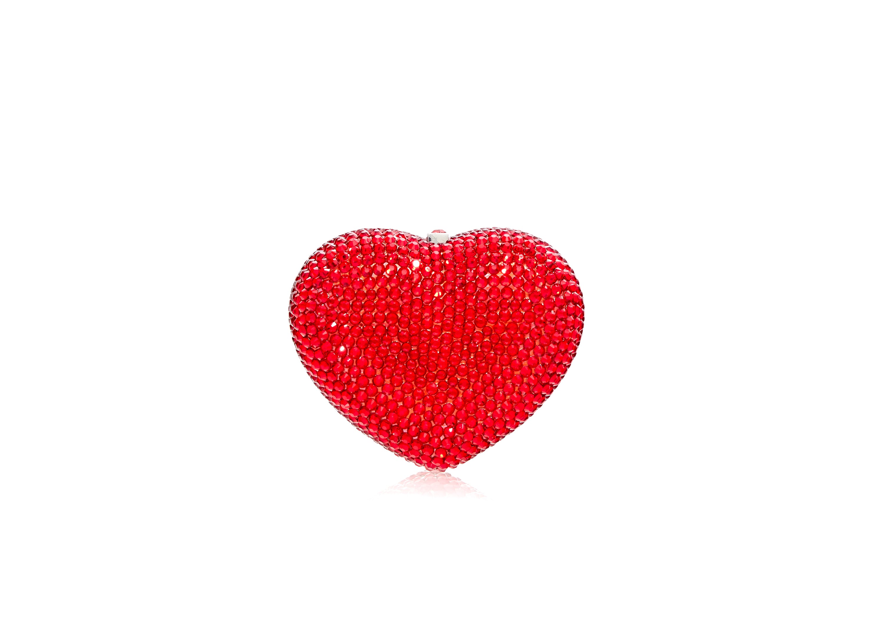 Heart Miniature Pillbox in Red