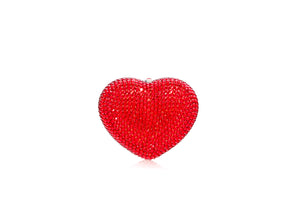 Heart Miniature Pillbox in Red