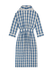 Pippy Dressing Gown in Coronet Blue Tartan