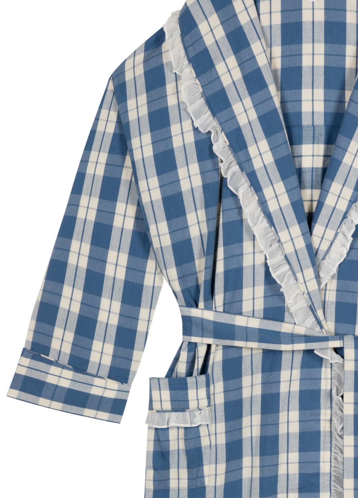 Pippy Dressing Gown in Coronet Blue Tartan