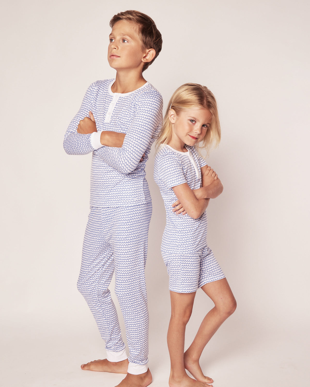 Kid’s Pima Snug Fit Pajama Set in La Mer