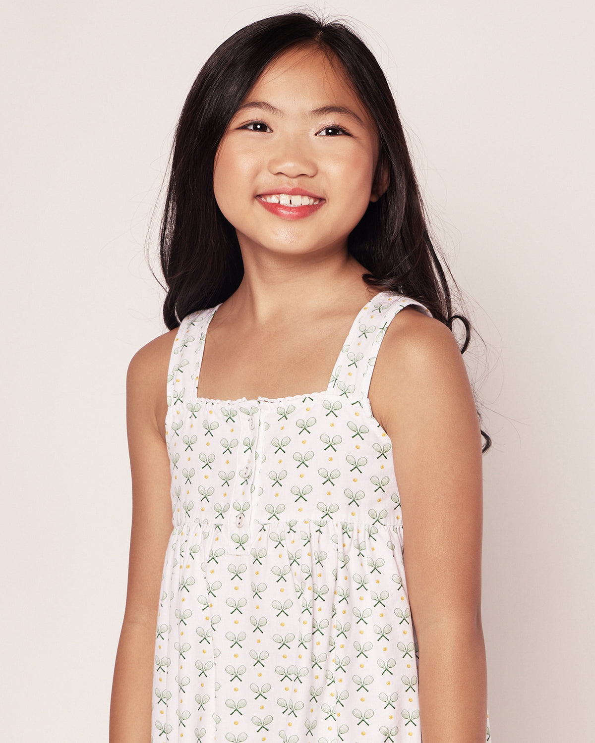 Girl’s Twill Charlotte Nightgown in Match Point