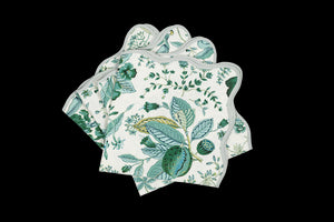 Matouk Schumacher Pomegranate Napkins in Emerald, Set of 4