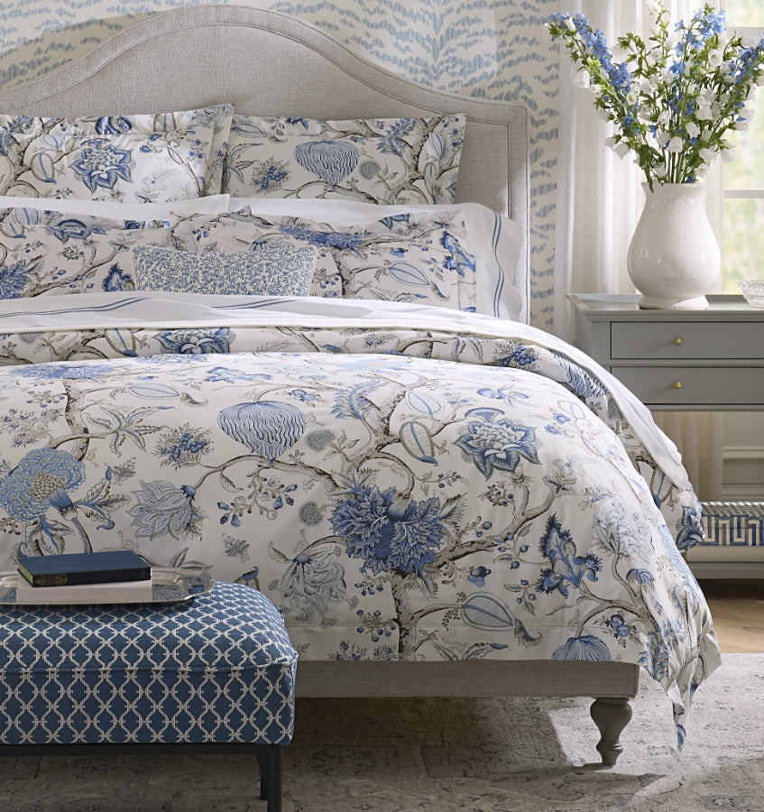 Pondicherry Duvet Cover in Sea