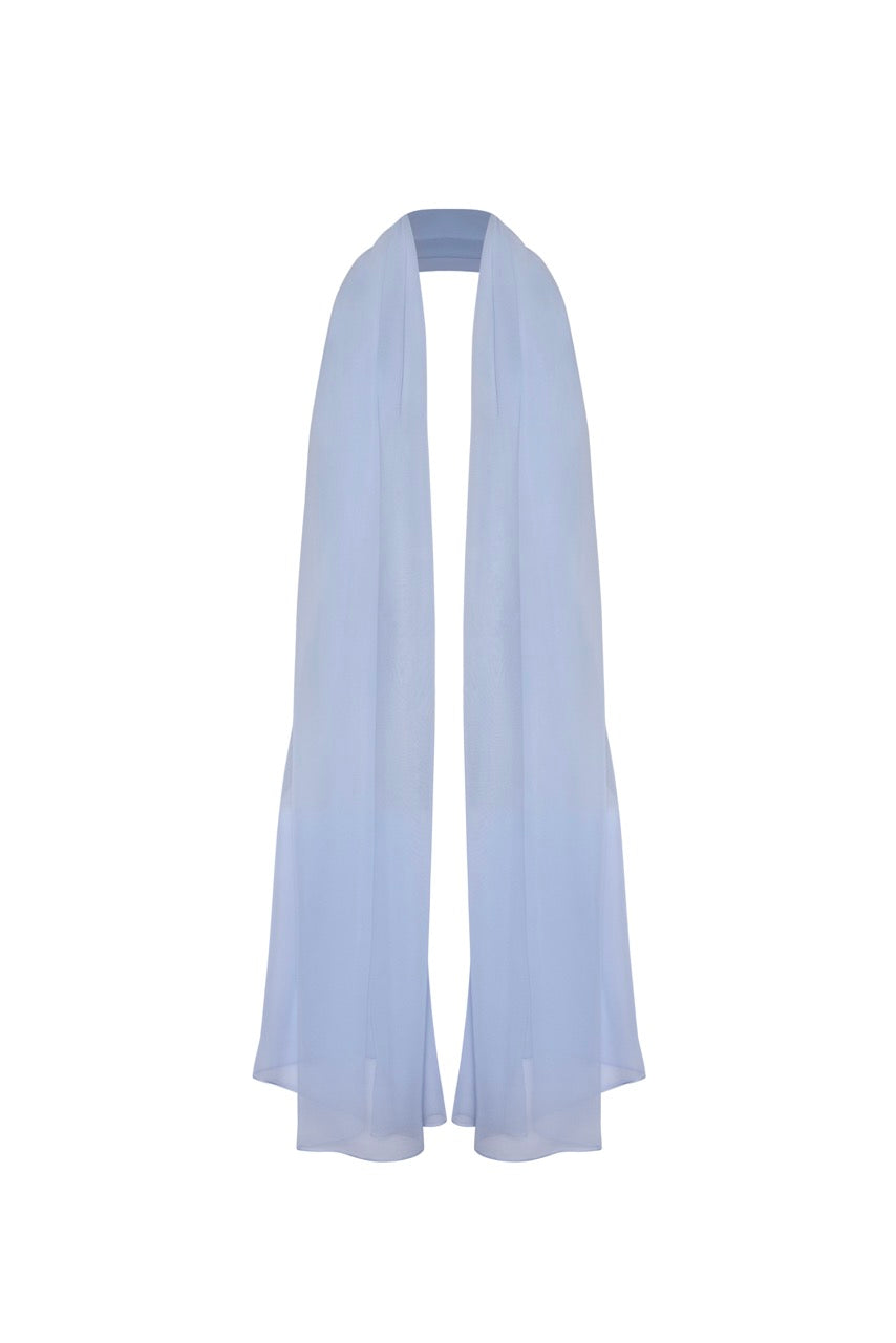 The Carmela Shawl in Blue