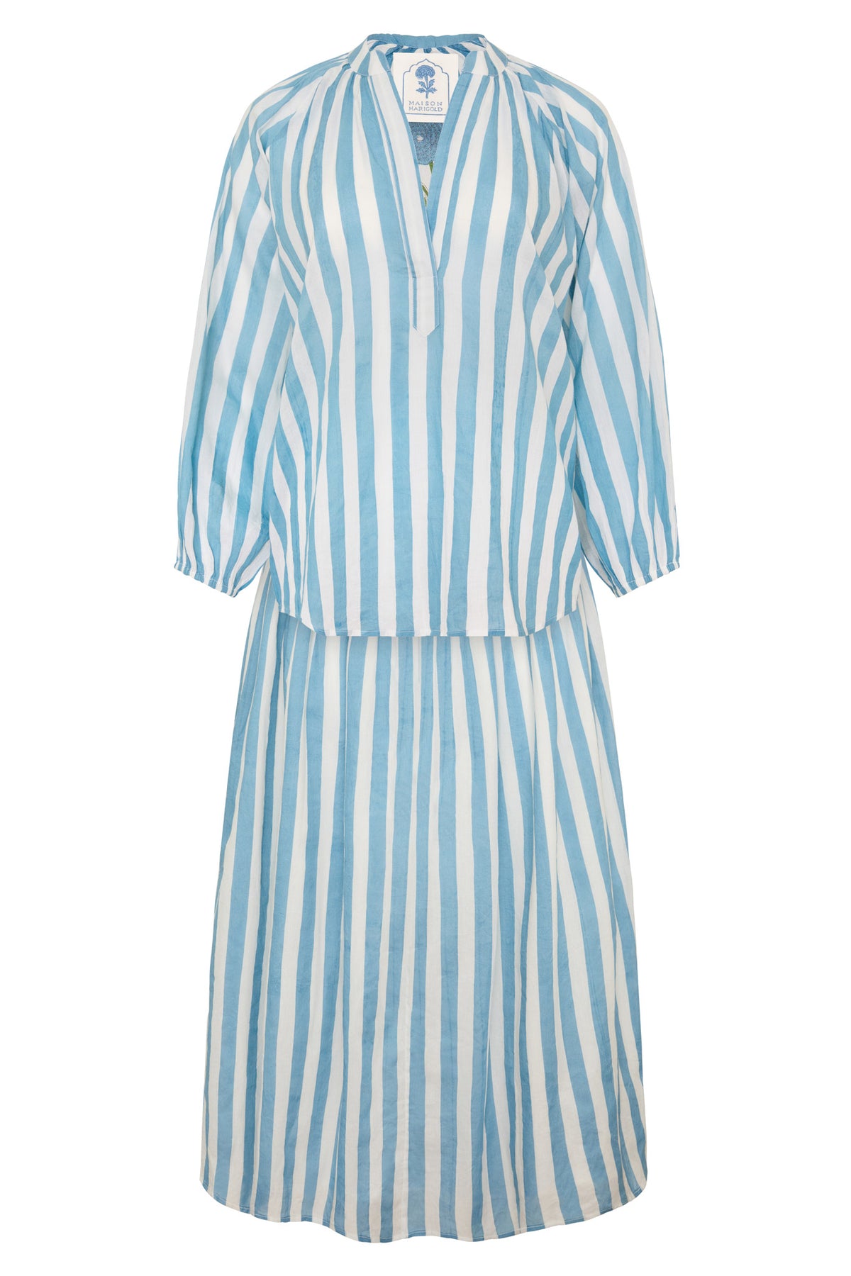Porto Skirt in Blue Stripe