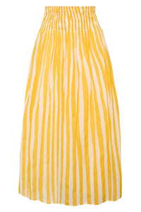 Porto Skirt in Yellow Stripe