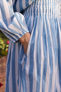 Porto Skirt in Blue Stripe