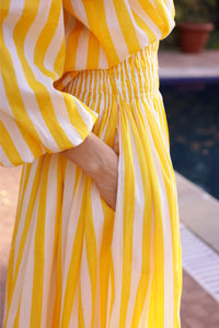 Porto Skirt in Yellow Stripe