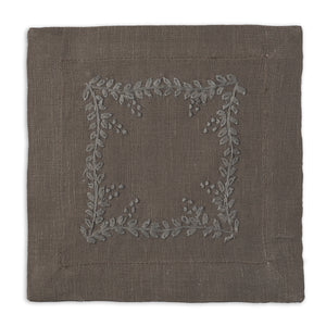 Prism Vine Linen Square Cocktail Napkins