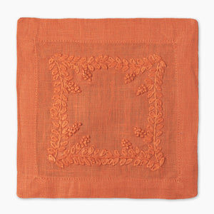 Prism Vine Linen Square Cocktail Napkins