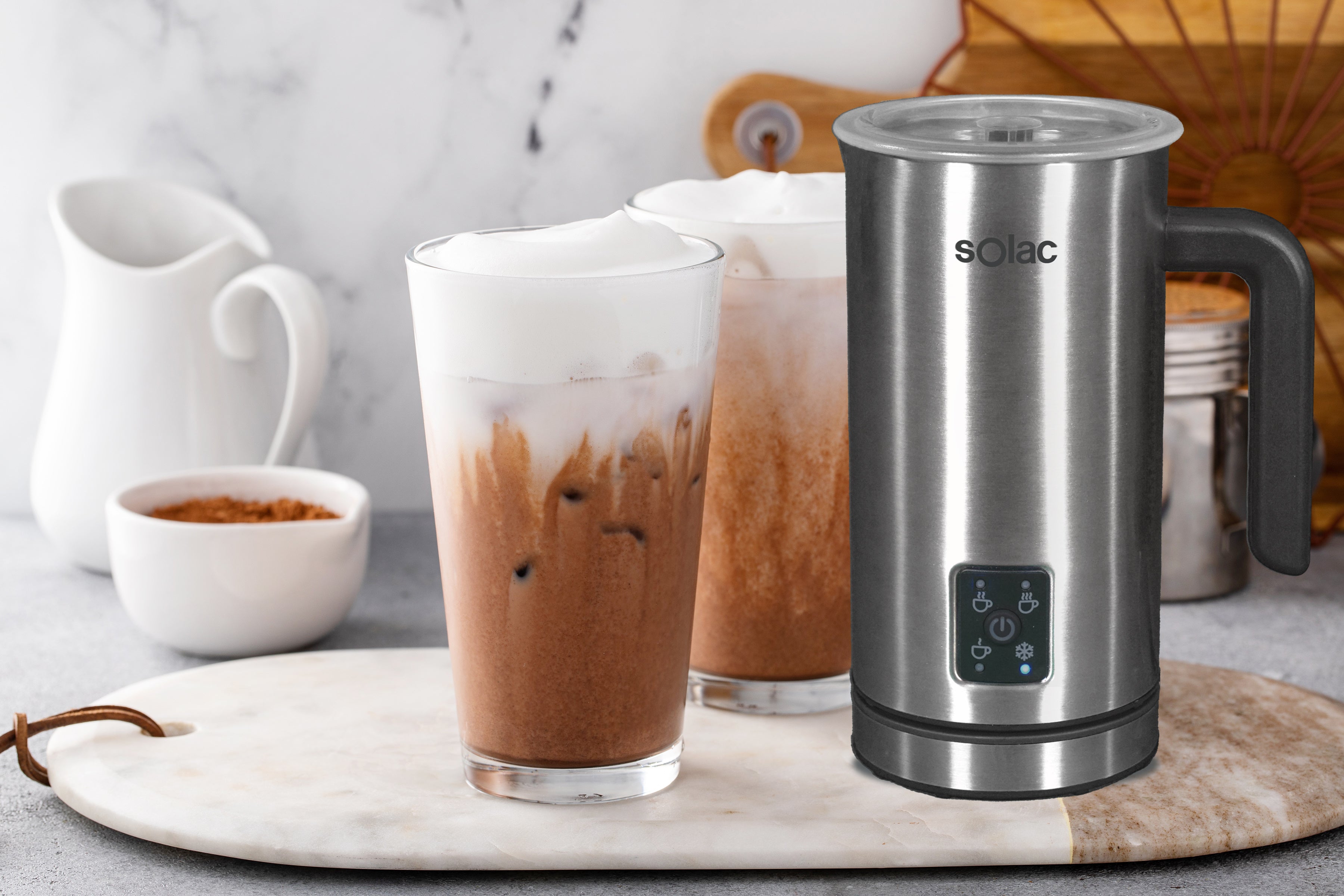 Pro Foam Stainless-Steel Milk Frother & Hot Chocolate Mixer