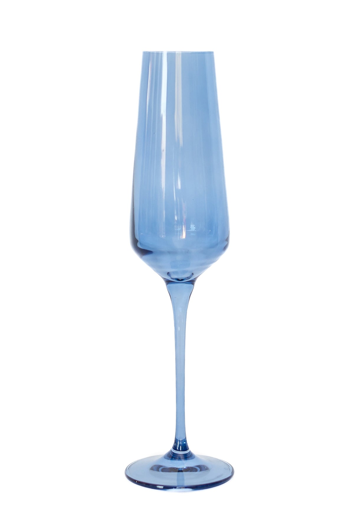 Estelle Colored Champagne Flute, Set of 6 in Cobalt Blue