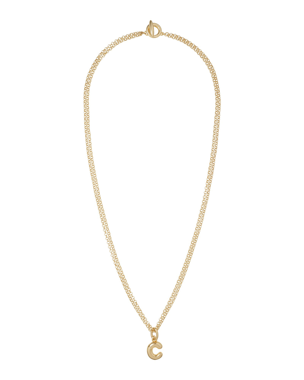 The Puffy Initial Necklace