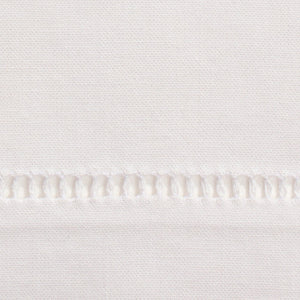 A close up of the hemstitch