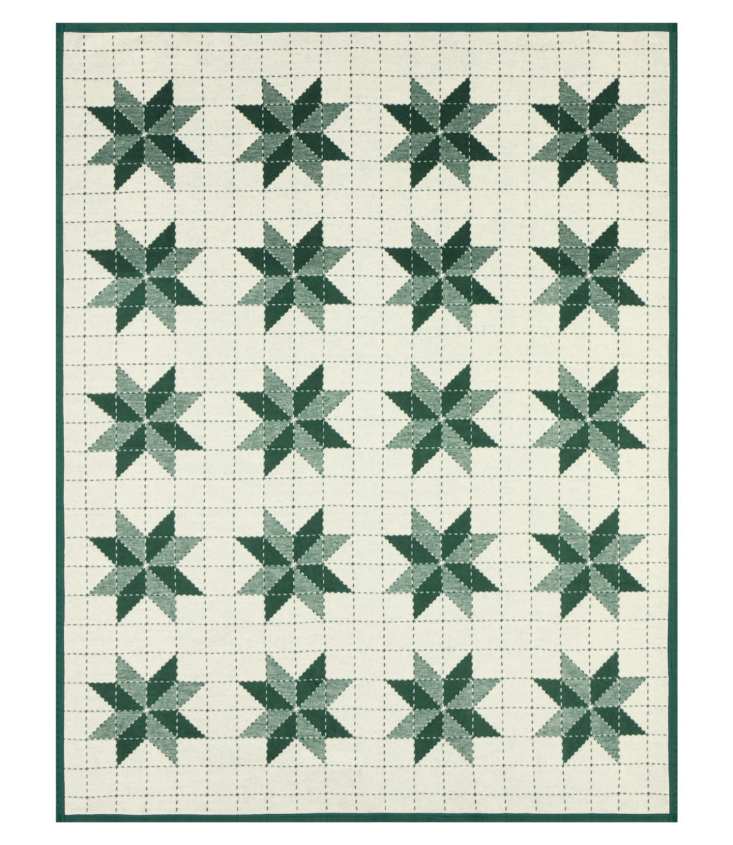 Quilted Poinsettias Blanket