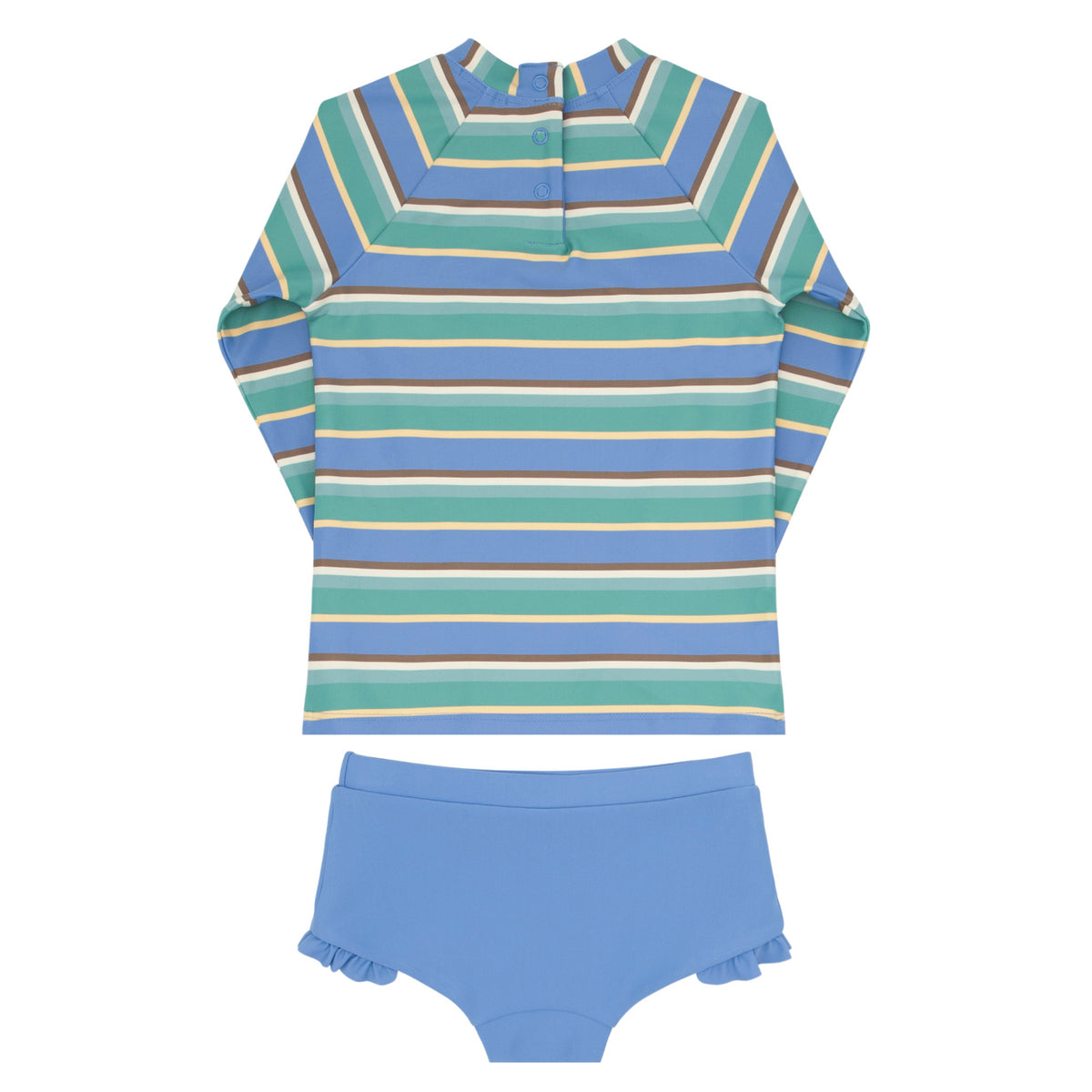 Girls Costa Stripe Rashguard Set