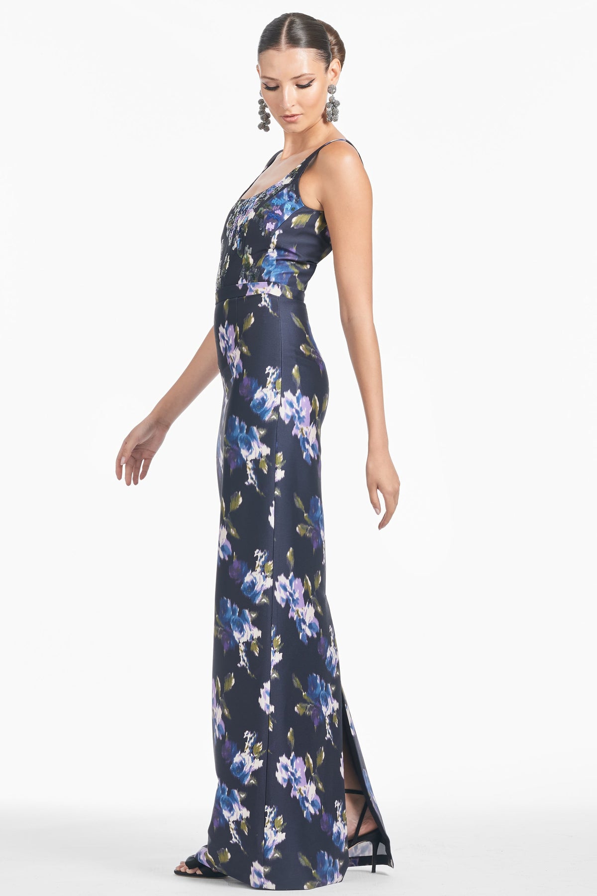 Lana Gown in Midnight Corsage