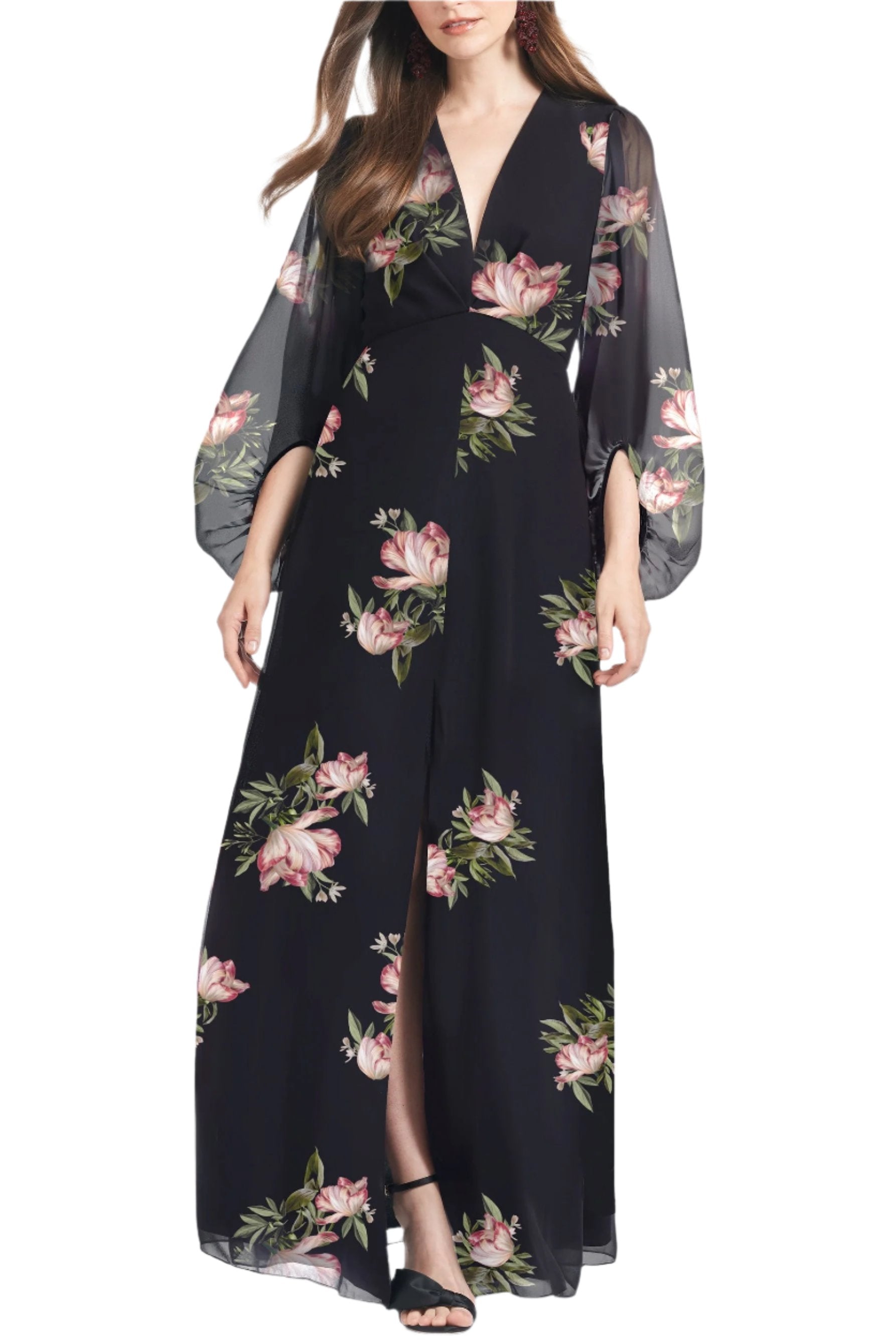 Jenny Gown in Noir Blossom