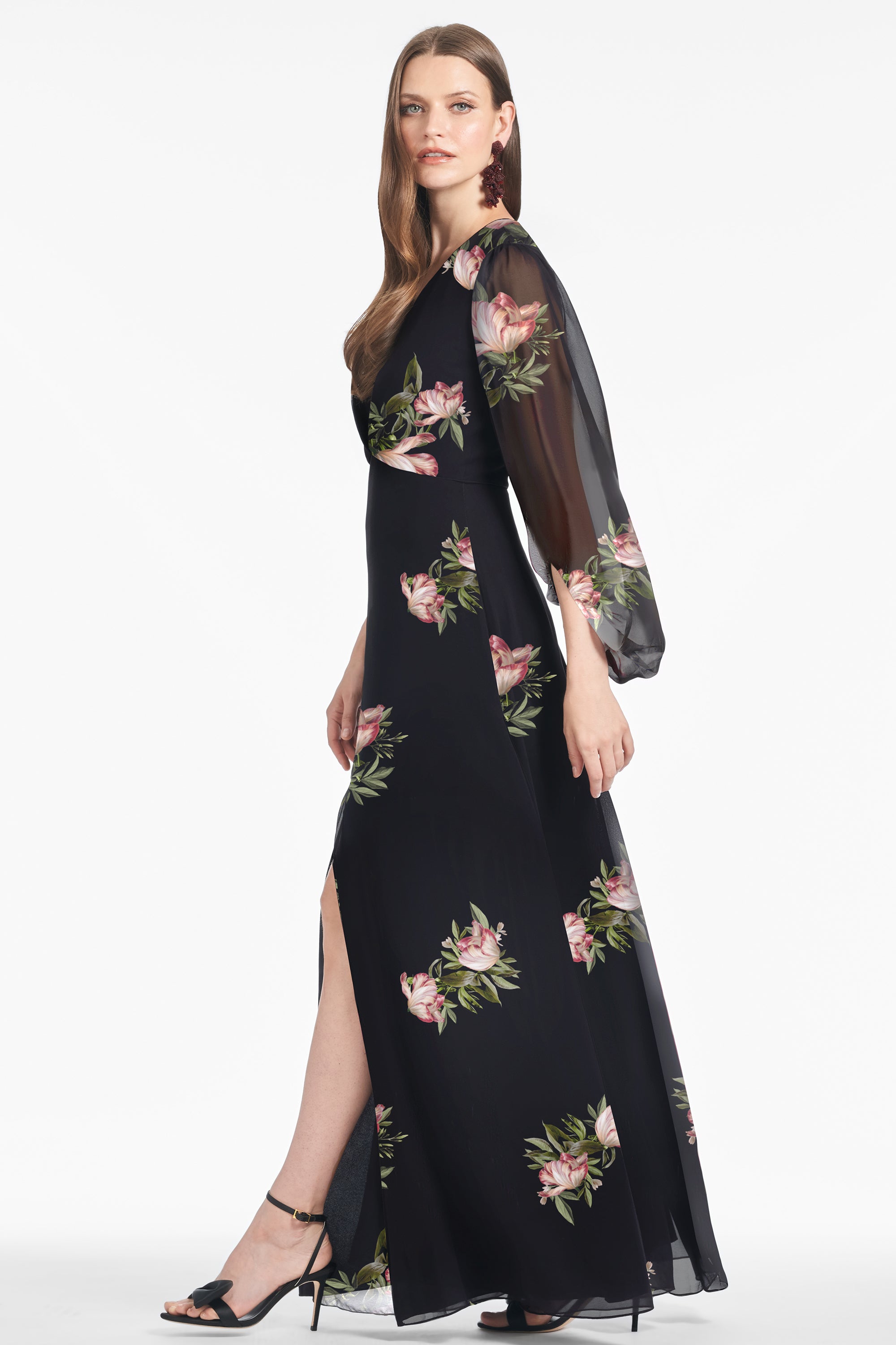 Jenny Gown in Noir Blossom