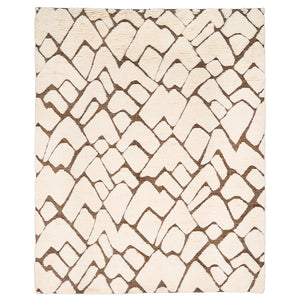 Zimba Rug in Ivory & Brown