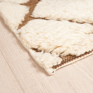 Zimba Rug in Ivory & Brown