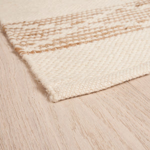 Sequoia Stripe Jute Rug in Natural