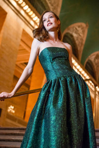 Georgina Gown in Emerald Wisteria