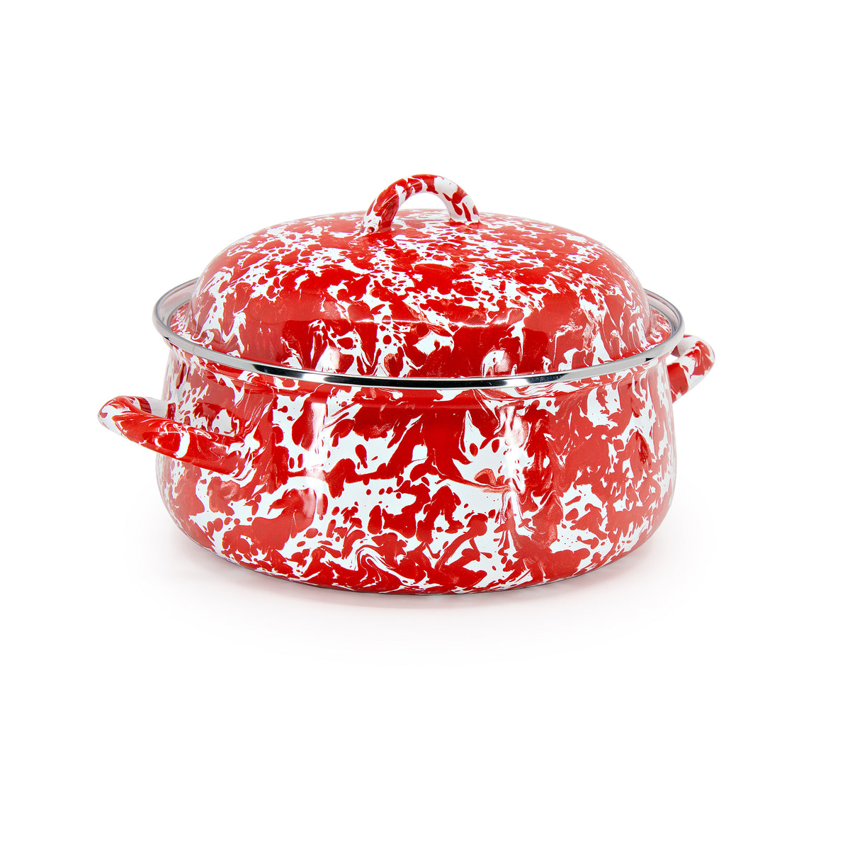 Dutch Oven in Red Swirl