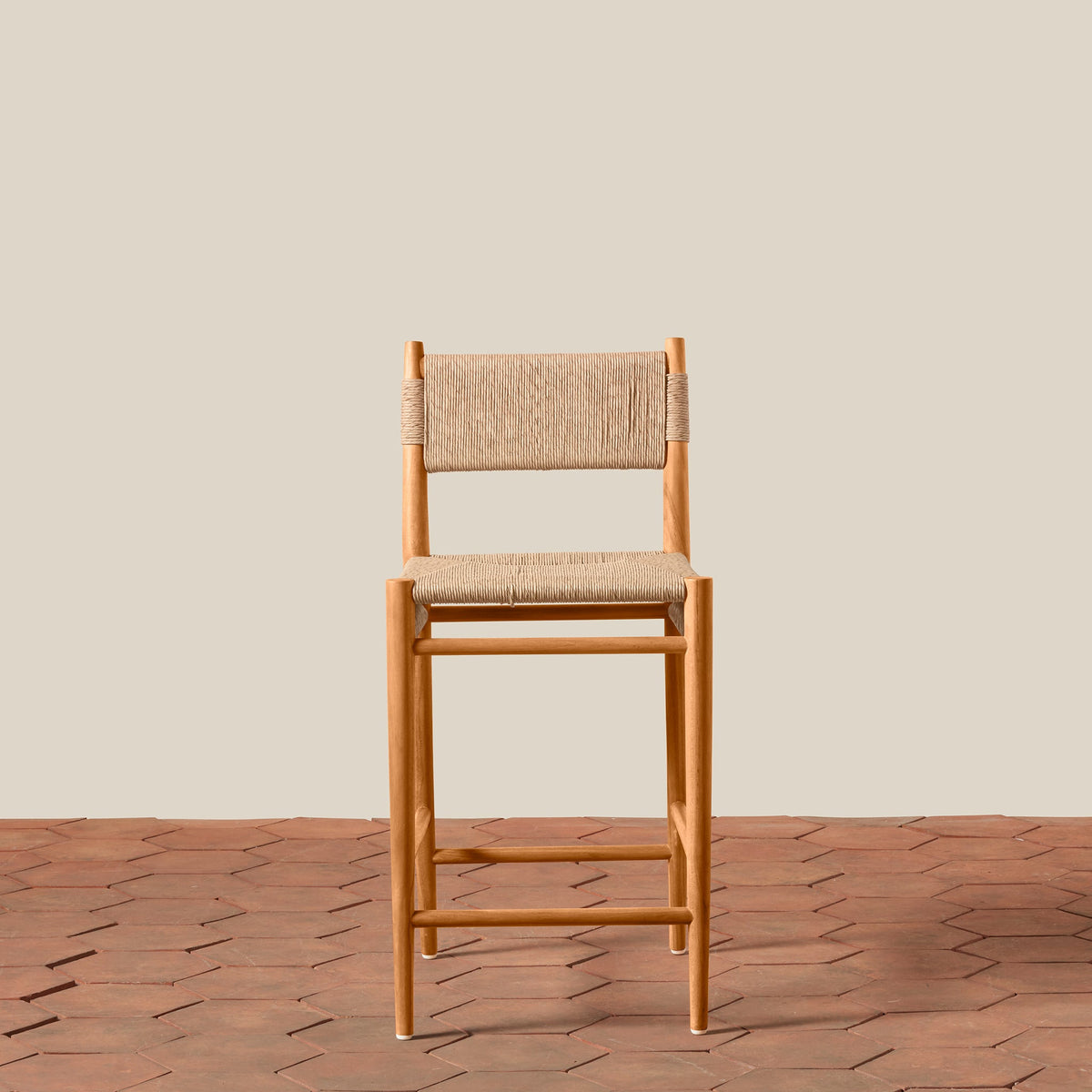 front view of indoor and outdoor counter stool