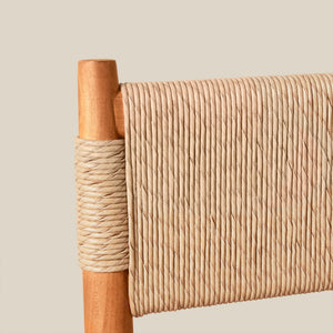 detail of counter stool backrest