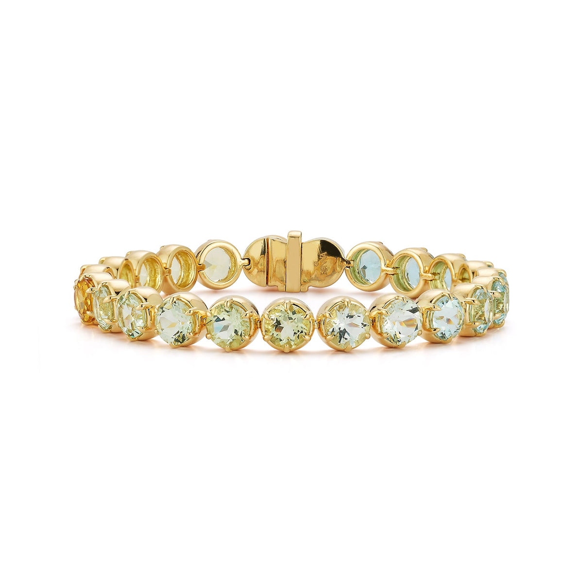 Ombré Bracelet in Aquamarine and Citrine