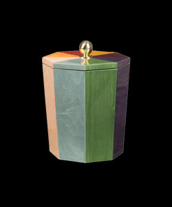 Rainbow Lacquered Ice Bucket