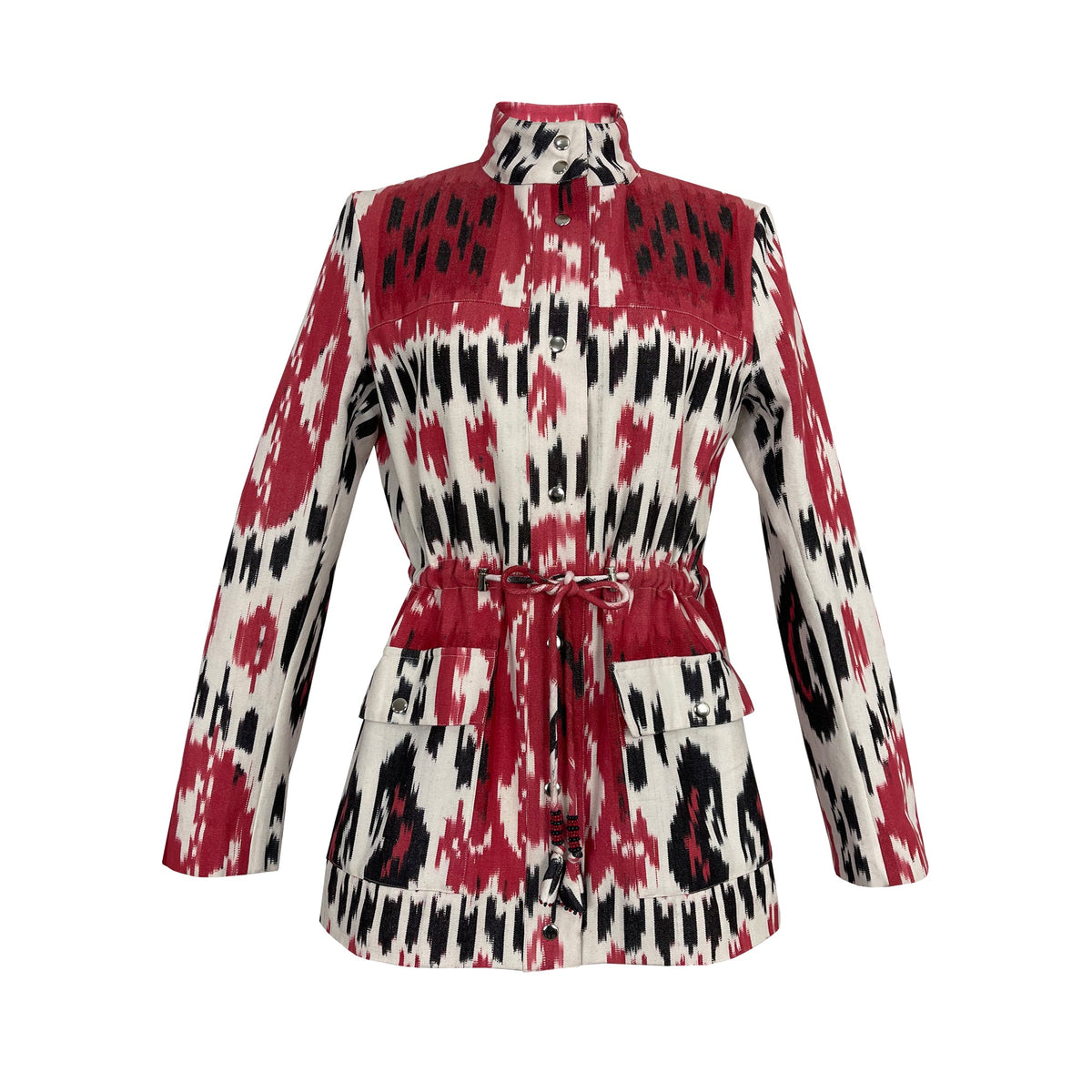 Red Rainbow Ikat Jacket